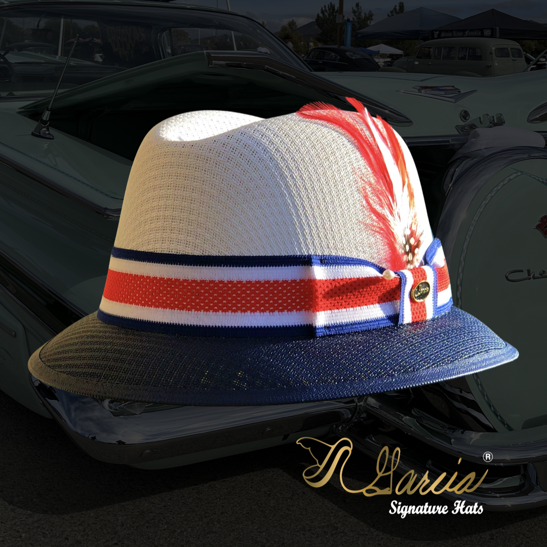 White/ Navy Lowrider Derby