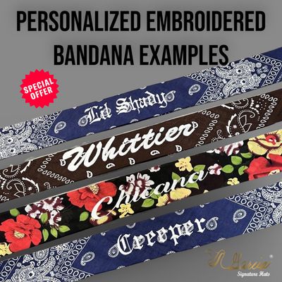 Custom Embroidered Bandana