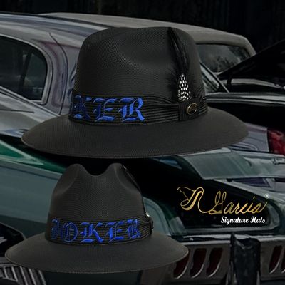 Black Golden Line Pachuco Style Viejo W/ Joker Embroidery