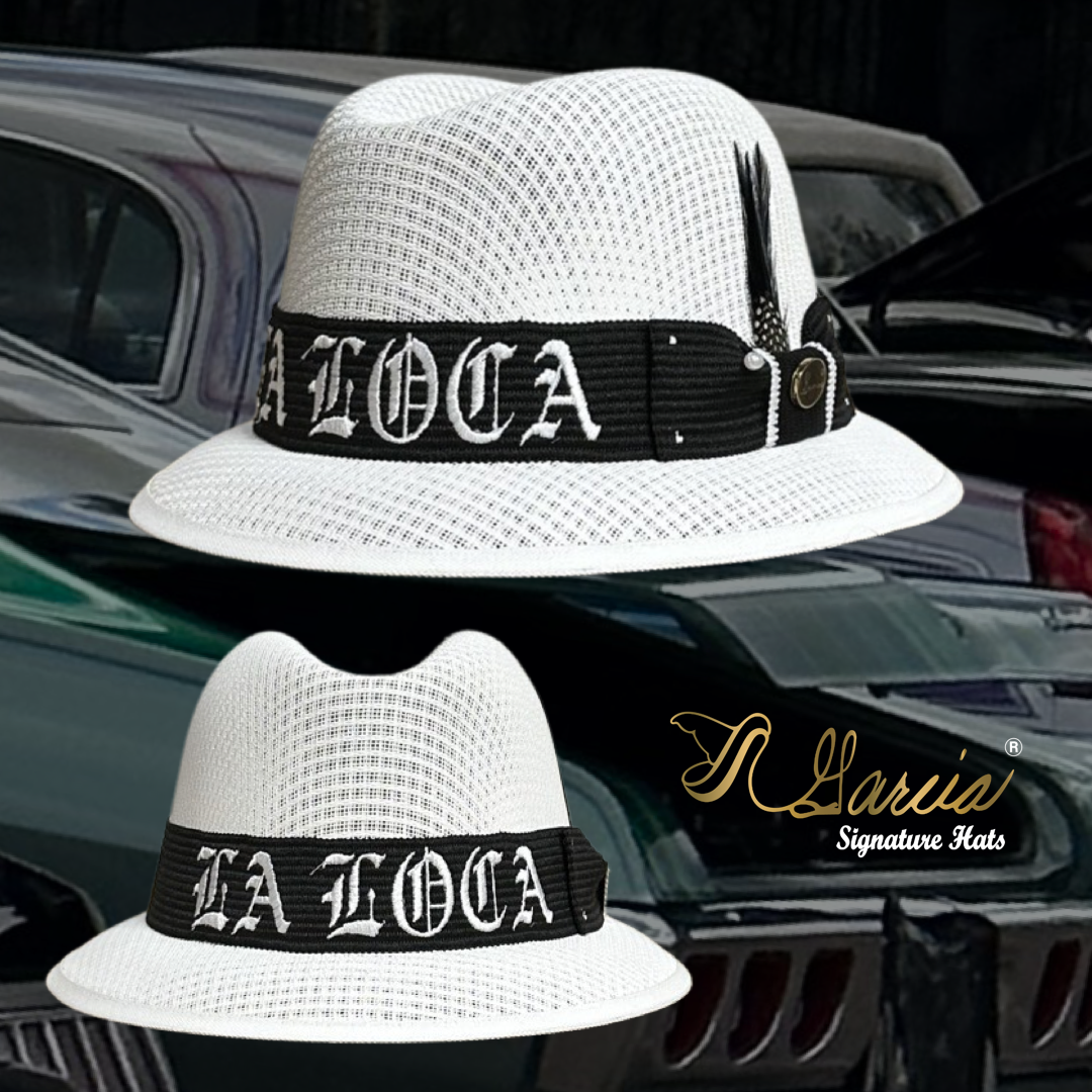 White Derby w/ LA LOCA Embroidery