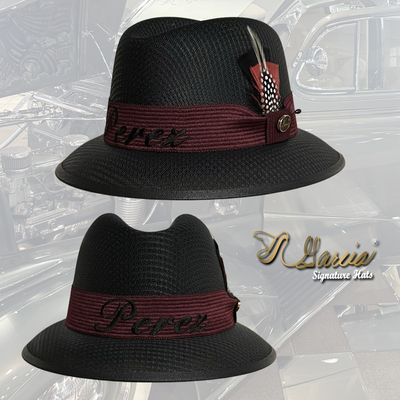 Black Lowrider Derby W/ Embroidery