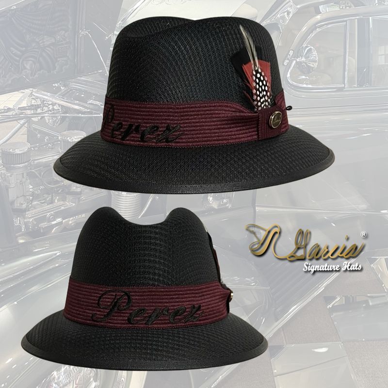 Black Lowrider Derby W/ Embroidery