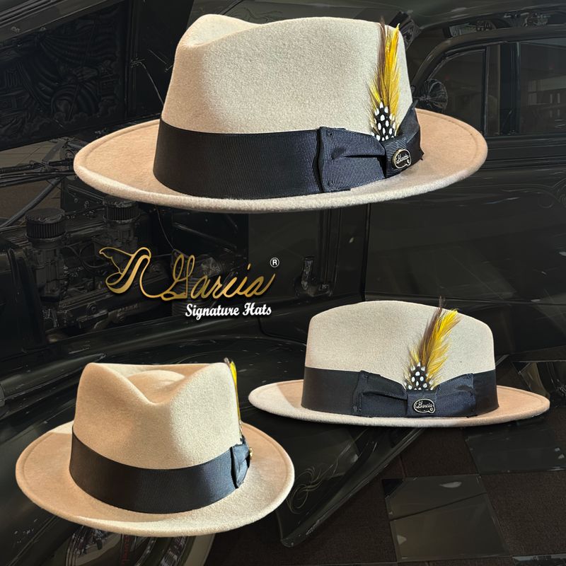 Khaki Tin-Tan Wool Fedora