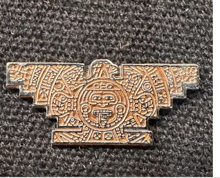 Brown Aztec Bird Hat Pin