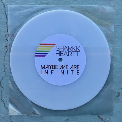"Maybe We Are Infinite" single on 7" lathe-cut plexiglass