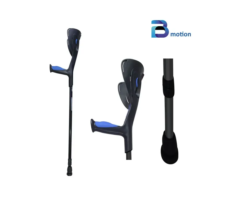 Muleta alumínio Comfort negro - EVOLUXION