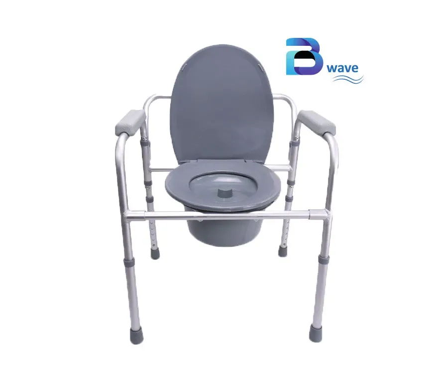 Silla para WC y ducha 4 en 1 plegable y regulable en altura – BW605