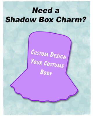 Shadow Box Dress Charm