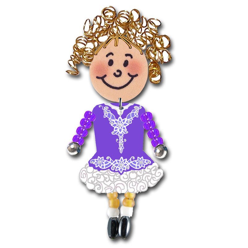 Irish Dancer - Purple, White