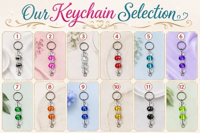 Beaded Key Chain Color Selections