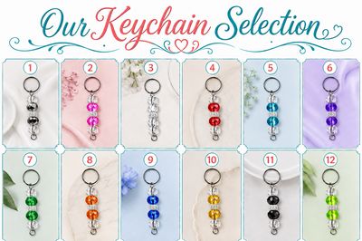 Beaded Key Chain Color Selections