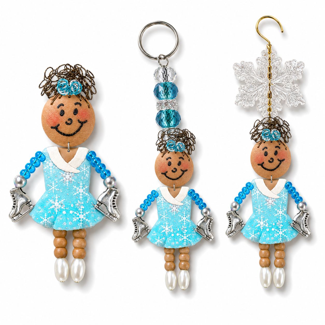 Christmas Keepsake Ornament Pin - Sasha Snowflake