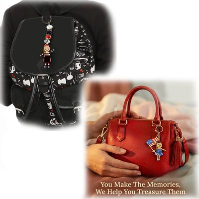 Backpack &amp; Purse Keepsake Pin - Upload Your Picture