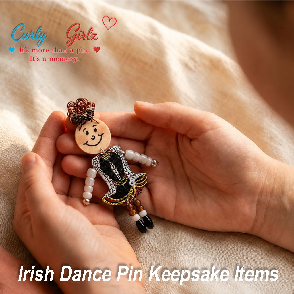 Curly Girlz Irish Dance  Keepsake Pin