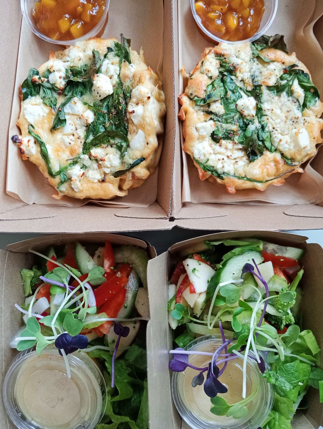 OVEN FRITTATA. freshly baked orange kumara, onion, mushroom, spinach