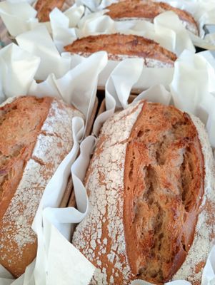 SOURDOUGH LOAF 900g. German style rye sourdough baked on Tuesday mornings and delivered after 10am.