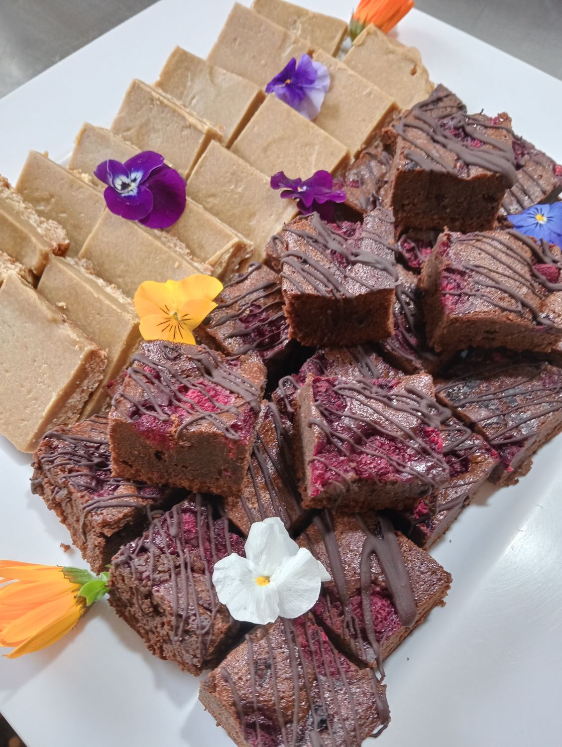 10x Whittakers dark ghana and raspberry brownie GF