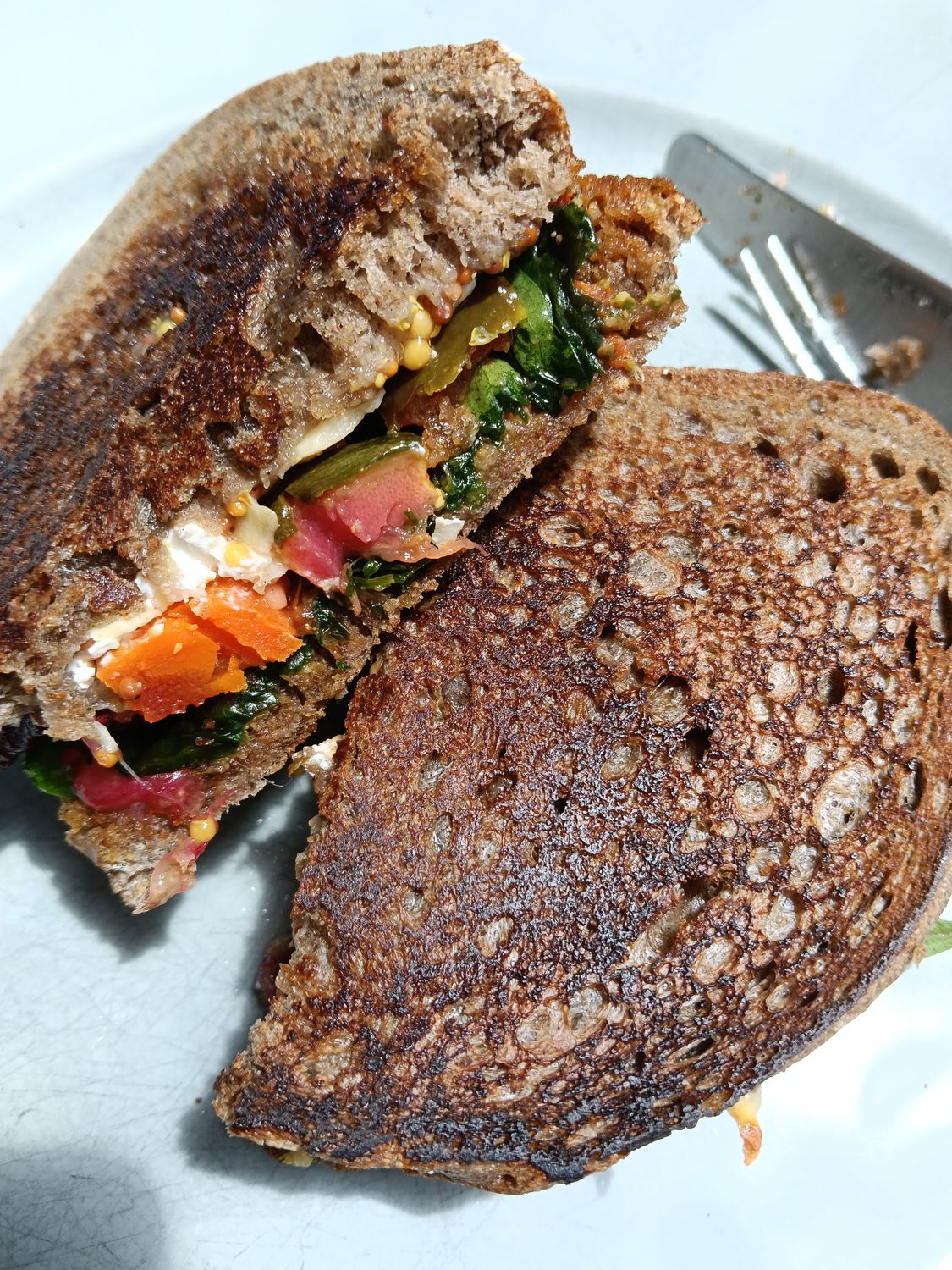 TOASTIES. Sourdough rye toasties. Pick filling under options.