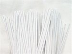 6&quot; White Paper Twist Ties 2,000/cs
