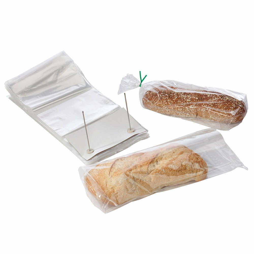 11 x 14 x 4 Wicketed Commercial Grade 1 mil Poly Bakery Bags Bottom Gusset Qty 1,000/cs