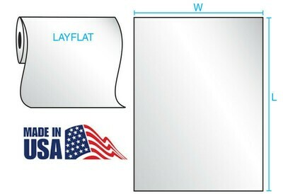 10X16 4 Mil 500/RL Lay Flat Poly Bags on Rolls