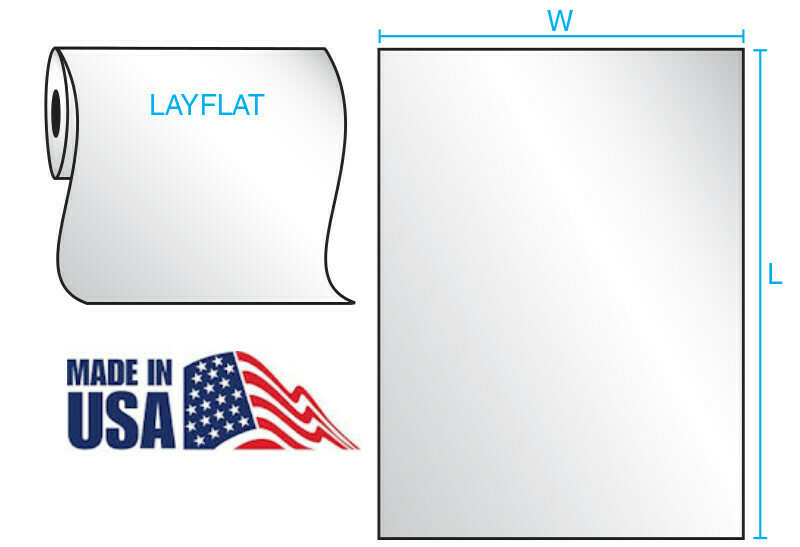 48X60 4 Mil 75/RL Lay Flat Poly Bags on Rolls