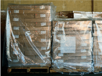 68 X 65 X 87 Clear Low Density Polyethylene Pallet Cover for Pallet Size 64 X 64 X 52 3 mil /RL