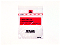 Lab-LocĂĹ˝ Specimen Bags with Removable Biohazard Symbol 6 X 9 1.75 mil 1,000/cs