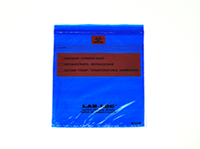 Lab-LocĂĹ˝ Specimen Bags with Removable Biohazard Symbol - Blue Tint 6 X 9 1.75 mil 1,000/cs