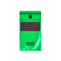 Lab-LocĂĹ˝ Specimen Bags with Removable Biohazard Symbol - Green Tint 6 X 9 1.75 mil 1,000/cs