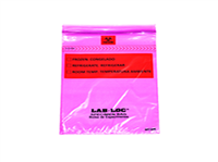 Lab-LocÃ‚Â® Specimen Bags with Removable Biohazard Symbol - Purple Tint 6 X 9 1.75 mil 1,000/cs| Prism Pak