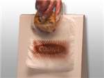 5 1/2 X 5 1/2 + 1 1/2 FB Flip Top Saddle Pack Deli Bag -- Printed "Cookie" One Color 0.6 mil 2,000/cs