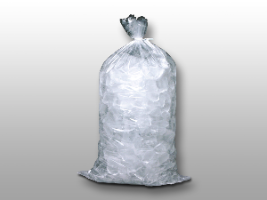 13.5x28 20lb Plain Metallocene Ice Bags 500/cs