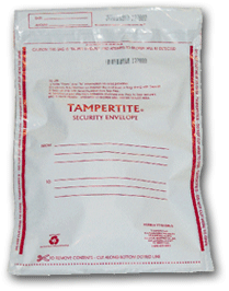 TT810MLS 8"x10.5" Single Pouch White/Op Disposable Deposit Bag Qty 500/CS