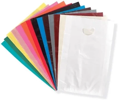 HDPE Merchandise Bags with Die-Cut Handle