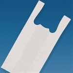 10X5X19 WHT HD T-shirt bags / Merchandise Bags 2000/cs