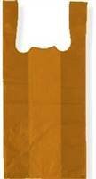 10X6X21 Choc Plastronic HD T-shirt bags / Merchandise Bags 1000/cs
