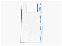 10X6X21 White Plastronic HD T-shirt bags / Merchandise Bags 1000/cs