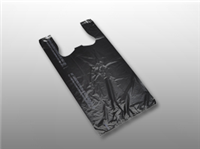 11 1/2 X 6 1/2 X 21 1/2 Economy Snap-Eze T-shirt Bag Plain (black) 0.55 mil 1,000/cs