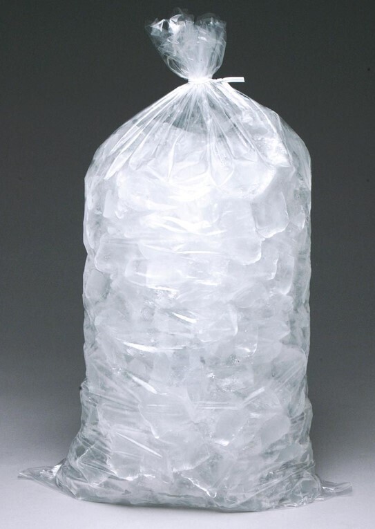 11x20 8 lb Plain Metallocene Ice Bags 1000/cs