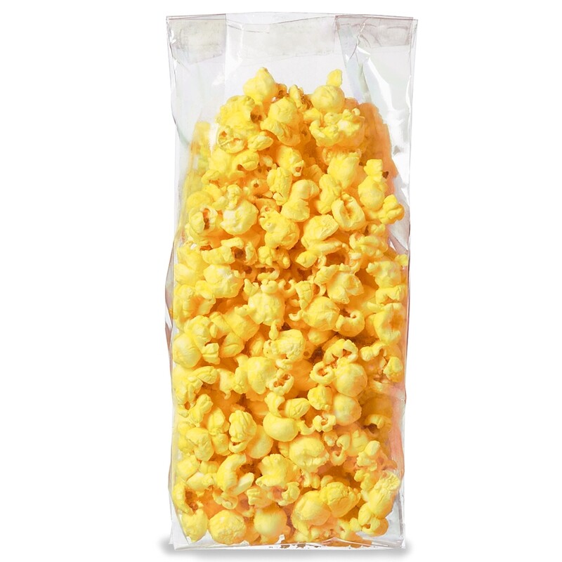 7" x 4" x 20" 32 cup EZ open Clear Cello Bags for Popcorn