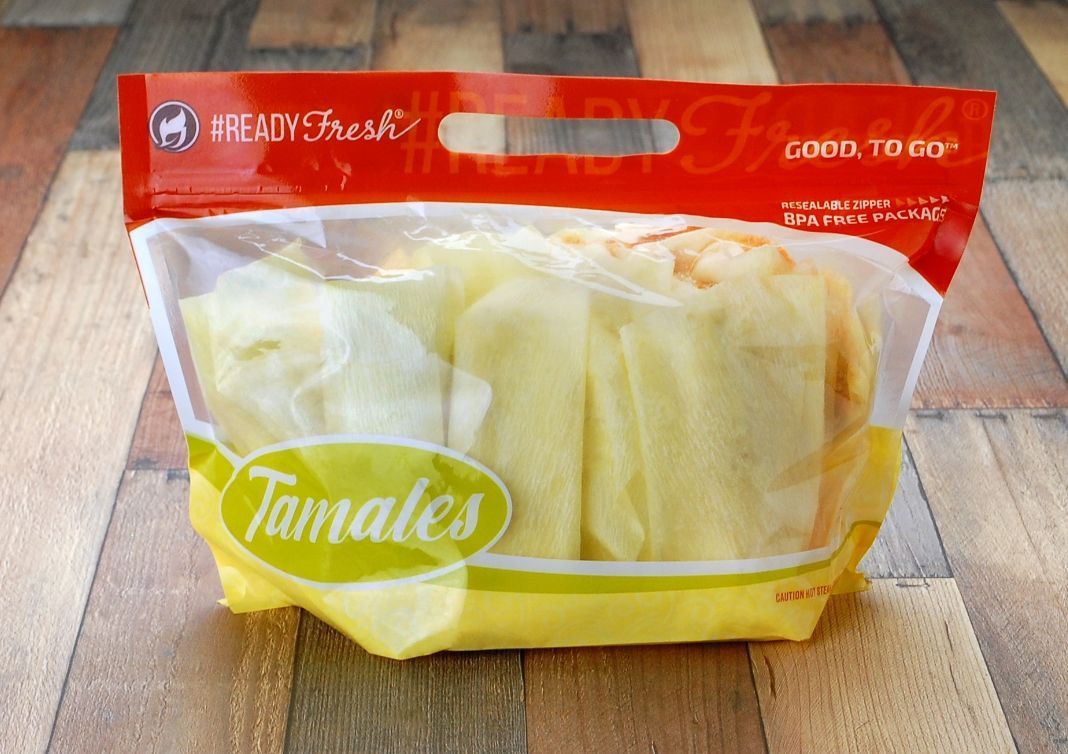 12" X 8.25" + 5.5"BG 2.75 mil #ReadyFresh "Tamales" Pouch, 250/CS