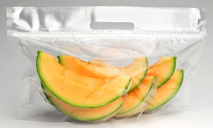 15 x 7.5 + 6 BG + 2 LP inch, 2 mil, ReadyFresh Melon Pouch, 250/CS 15 x 7.5 + 6 BG + 2 LP inch, 2 mil, ReadyFresh Melon Pouch, 250/CS