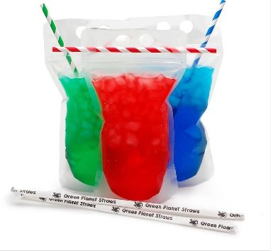 Beverage-To-Go Zipper Pouch