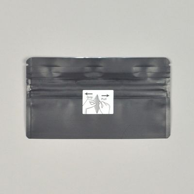 5.7" x 2.88" 4.8 mil Child-Resistant Pre-RL Pouch - Black, 2000/CS