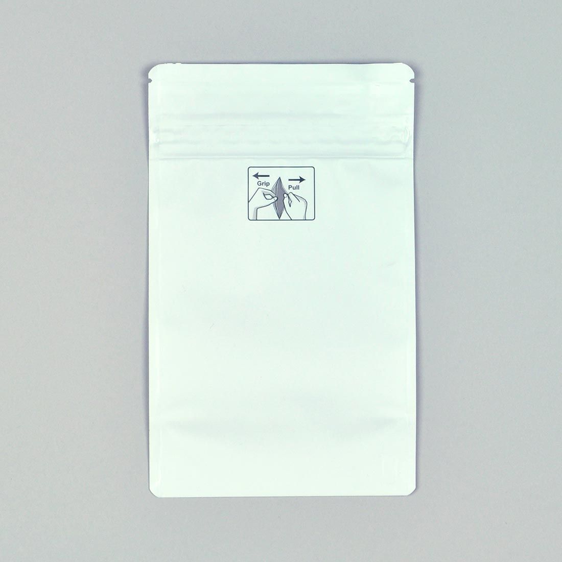 5" x 8.13" + 3"BG 4.8 mil 1/2 oz Child-Resistant Pouch - White, 1000/CS