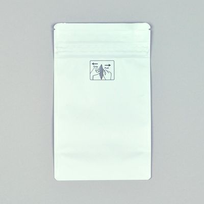 5" x 8.13" + 3"BG 4.8 mil 1/2 oz Child-Resistant Pouch - White, 1000/CS