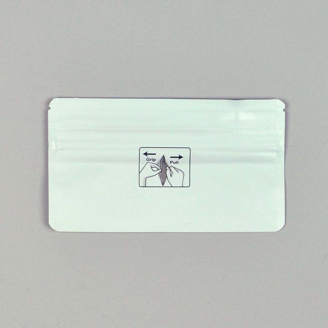 Child-Resistant Pre-Roll Pouch - White 5.7" X 2.88" SKU# PRL53W