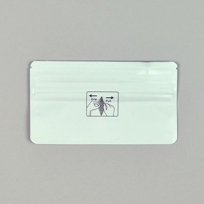 5.7" x 2.88" 4.8 mil Child-Resistant Pre-RL Pouch - White, 2000/CS