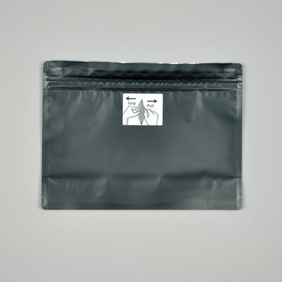 12.2" x 9" + 4BG 4.8 mil Child-Resistant Exit Pouch - Black, 500/CS